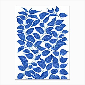 Maidenhair Vine Stencil Style Plant Canvas Print
