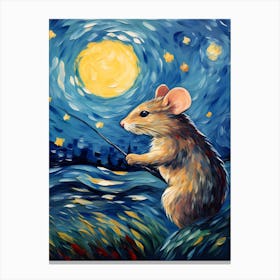 Little Mouse, Vincent Van Gogh Inspired Canvas Print