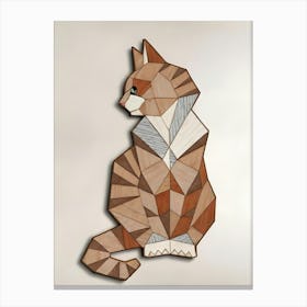 Geometric Cat 4 Canvas Print