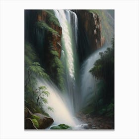 Yumbilla Falls, Peru Peaceful Oil Art  (2) Canvas Print