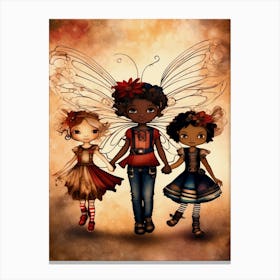 Three Little Fairies Canvas Print