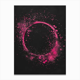 Pink Splatter Canvas Print