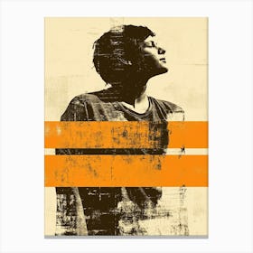 Boy In The Orange Shirt Canvas Print