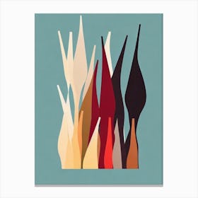 Bamboo Shoots Bold Graphic vegetable Canvas Print