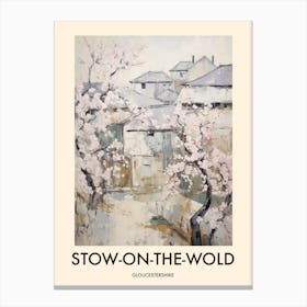 Stow On The Wold (Gloucestershire) Painting 3 Travel Poster Canvas Print