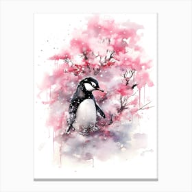 Penguin bird Canvas Print