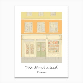 Vienna The Book Nook Pastel Colours 3 Poster Canvas Print