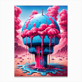 Nuclear Pink 2 Canvas Print