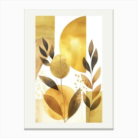 Golden Leaves 35 Canvas Print