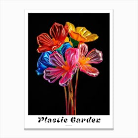 Bright Inflatable Flowers Poster Geranium 2 Canvas Print