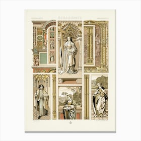 Renaissance Pattern, Albert Racine (18) Canvas Print