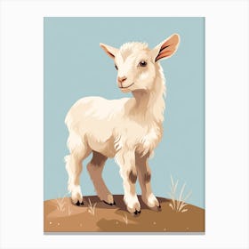 Baby Animal Illustration  Goat 5 Canvas Print