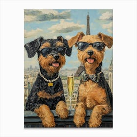 Airedale Whimsy 20 Canvas Print