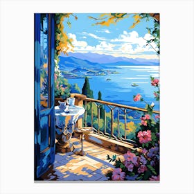 View From The Balcony Canvas Print