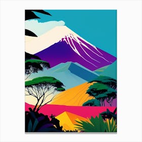 Mount Kilimanjaro National Park Tanzania Pop Matisse Canvas Print