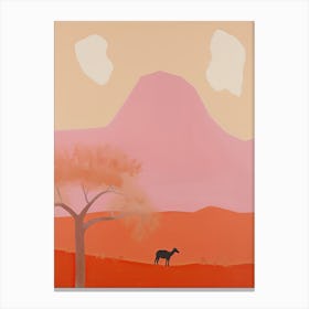Sahara Desert   Africa, Contemporary Abstract Illustration 6 Canvas Print