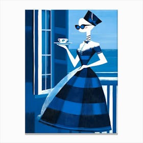 Blue Tea Canvas Print