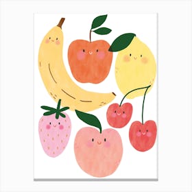Baby Fruit Nursery Print Canvas Print