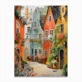 Houses in Rothenburg Canvas Print