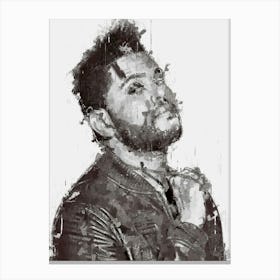 The Weeknd Painted Canvas Print