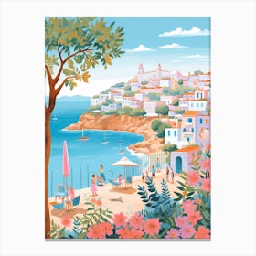 Ibiza Spain 7 Illustration Canvas Print