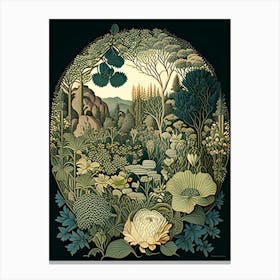 Garden Of The Gods 1, Usa Vintage Botanical Canvas Print