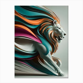 Abstract Lion 1 Canvas Print