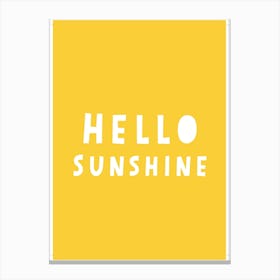 Hello Sunshine Canvas Print