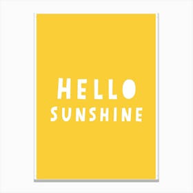 Hello Sunshine Prints 01 Canvas Print