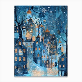 Winter City Canvas Print