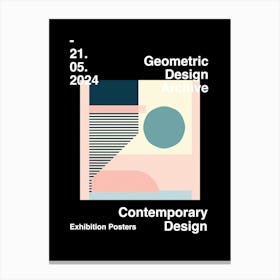 Geometric Design Archive Poster 60 Canvas Print