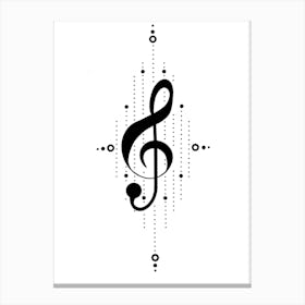 Music Cleft Canvas Print