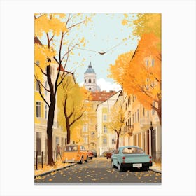 Vienna In Autumn Fall Travel Art 4 Canvas Print