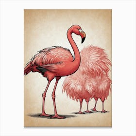 Flamingos 6 Canvas Print