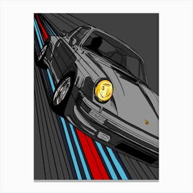 Car Porsche 911 Martini Canvas Print