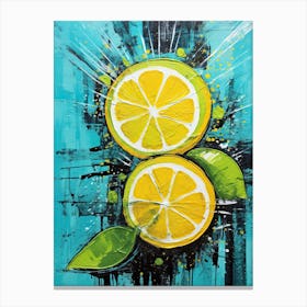 Lemon Slices 2 Canvas Print