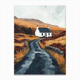 Road To Scotland, Minimalism Canvas Print