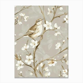 Bird On A Branch 40 Canvas Print