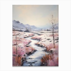 Dreamy Winter Painting Cairngorms National Park Scotland 3 Canvas Print