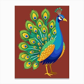 Peacock 1 Canvas Print