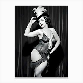 1920's Burlesque Dancer ~Reimagined 114 Canvas Print