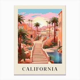 Vintage Travel Poster California Canvas Print