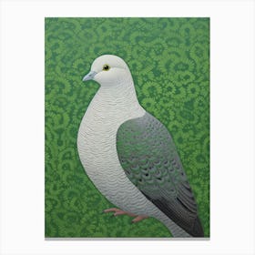 Ohara Koson Inspired Bird Painting Dove 3 Canvas Print