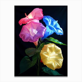 Bright Inflatable Flowers Morning Glory 5 Canvas Print