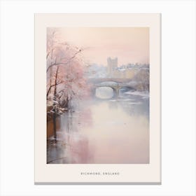 Dreamy Winter Painting Poster Richmond England 1 Canvas Print