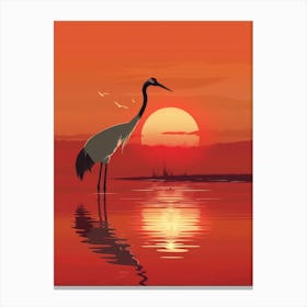 Sunset Bird Canvas Print