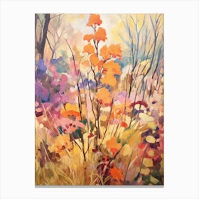 Autumn Gardens Painting University Of British Columbia Botanic Gardens Canada Canvas Print