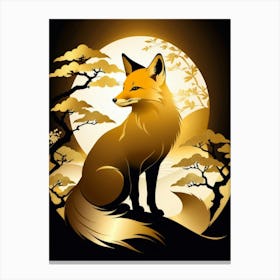 Japan Golden Fox 9 Canvas Print