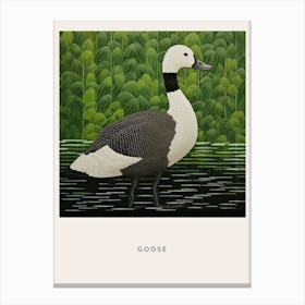 Ohara Koson Inspired Bird Painting Goose 4 Poster Canvas Print