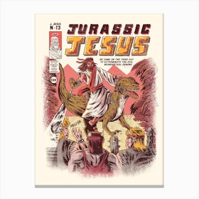 Jurassic Jesus Canvas Print